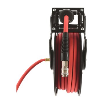 ENROULEUR AUTO PNEUMATIQUE 15 METRES SUPPORT METAL