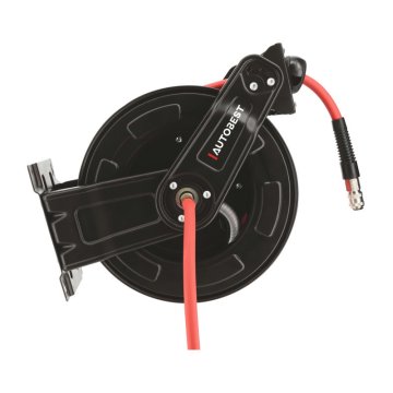 ENROULEUR AUTO PNEUMATIQUE 15 METRES SUPPORT METAL
