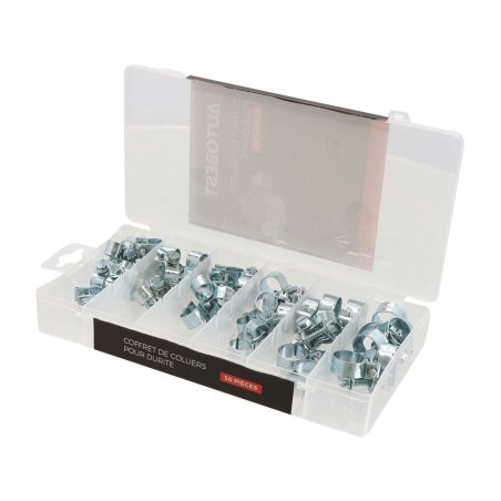 Coffret de 50 colliers pour durits – Fixation auto | ALT AUTO