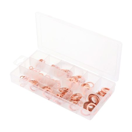 Coffret 150 joints cuivre 5×10 à 5×24 mm – Étanchéité | ALT AUTO