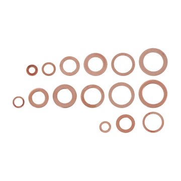 Coffret 150 joints cuivre 5×10 à 5×24 mm – Étanchéité | ALT AUTO