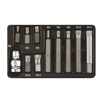 Coffret 11 embouts XZN + porte-embout 1/2" – Mécanique auto | ALT AUTO