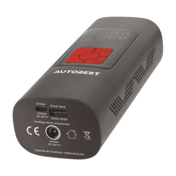 COMPRESSEUR A AIR DGITAL RECHARGEABLE 12V